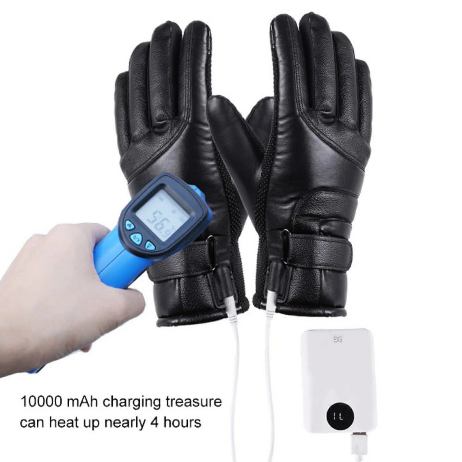 Premium USB Electric Heated Gloves with Touchscreen Capability - Ideal for Men and Women in Cold Weather Outdoor Activities