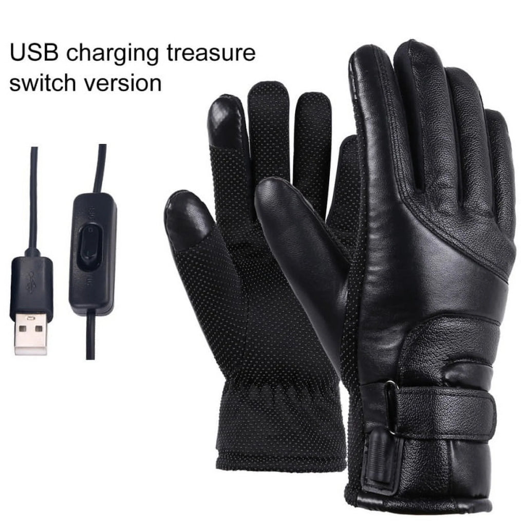 Premium USB Electric Heated Gloves with Touchscreen Capability - Ideal for Men and Women in Cold Weather Outdoor Activities