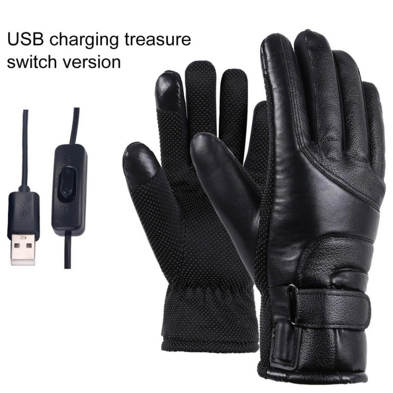 Premium USB Electric Heated Gloves with Touchscreen Capability - Ideal for Men and Women in Cold Weather Outdoor Activities