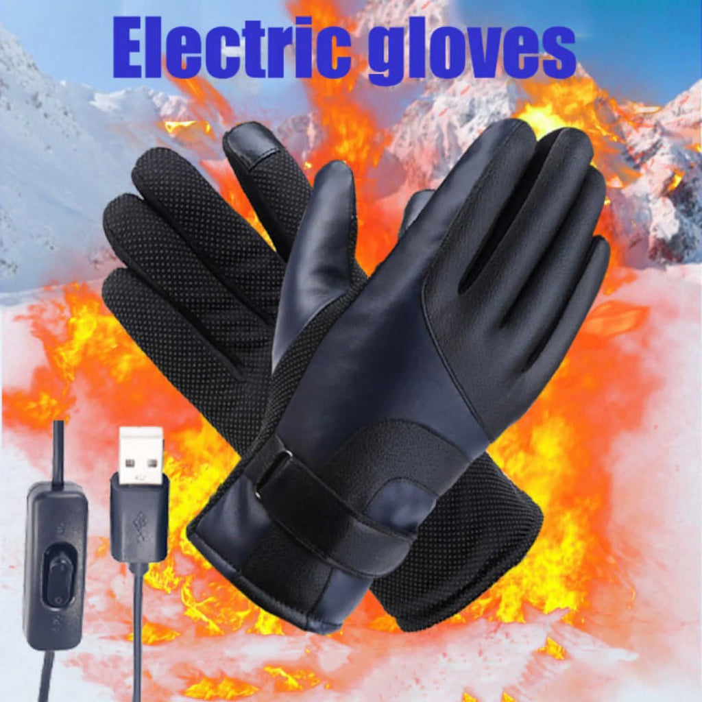 Premium USB Electric Heated Gloves with Touchscreen Capability - Ideal for Men and Women in Cold Weather Outdoor Activities