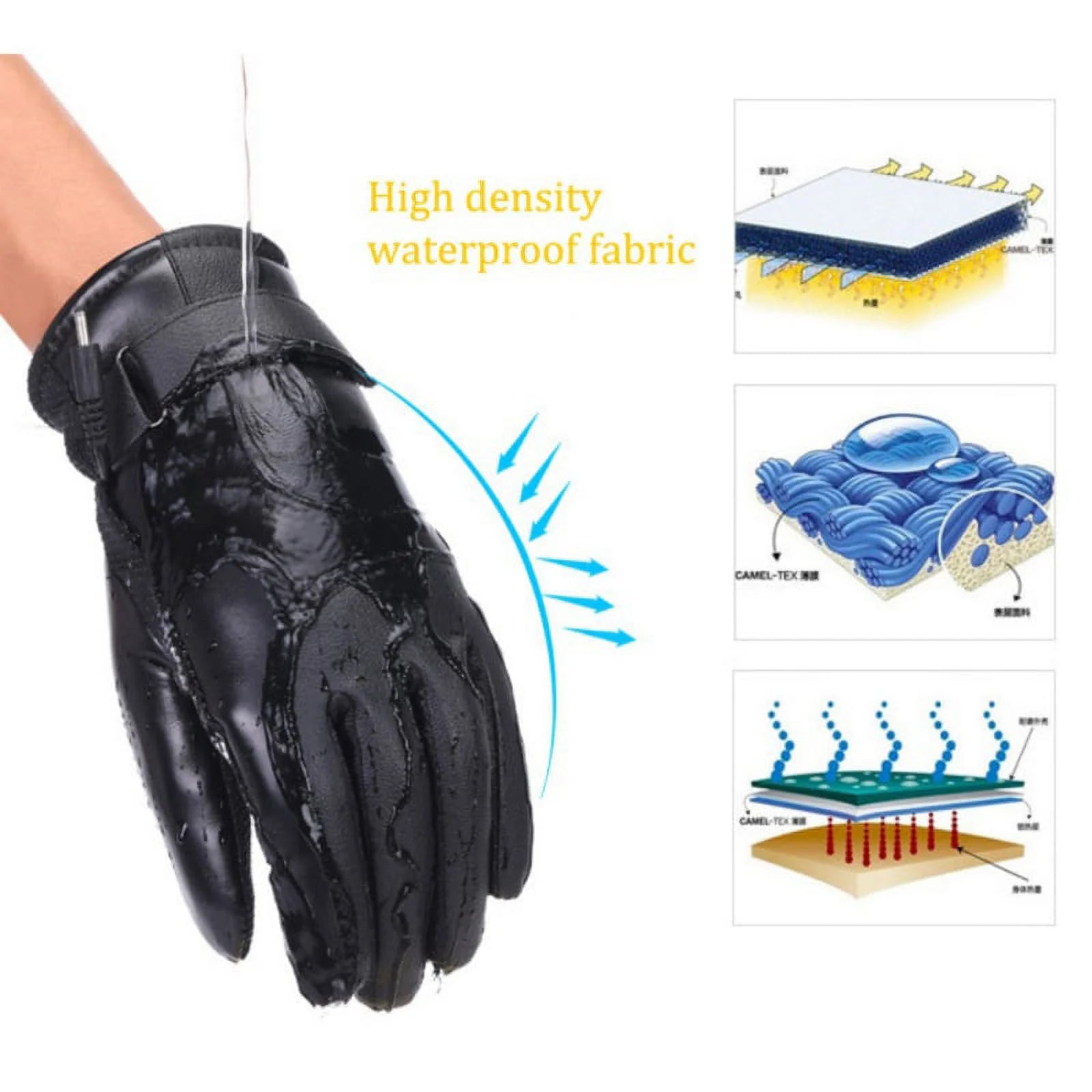 Premium USB Electric Heated Gloves with Touchscreen Capability - Ideal for Men and Women in Cold Weather Outdoor Activities